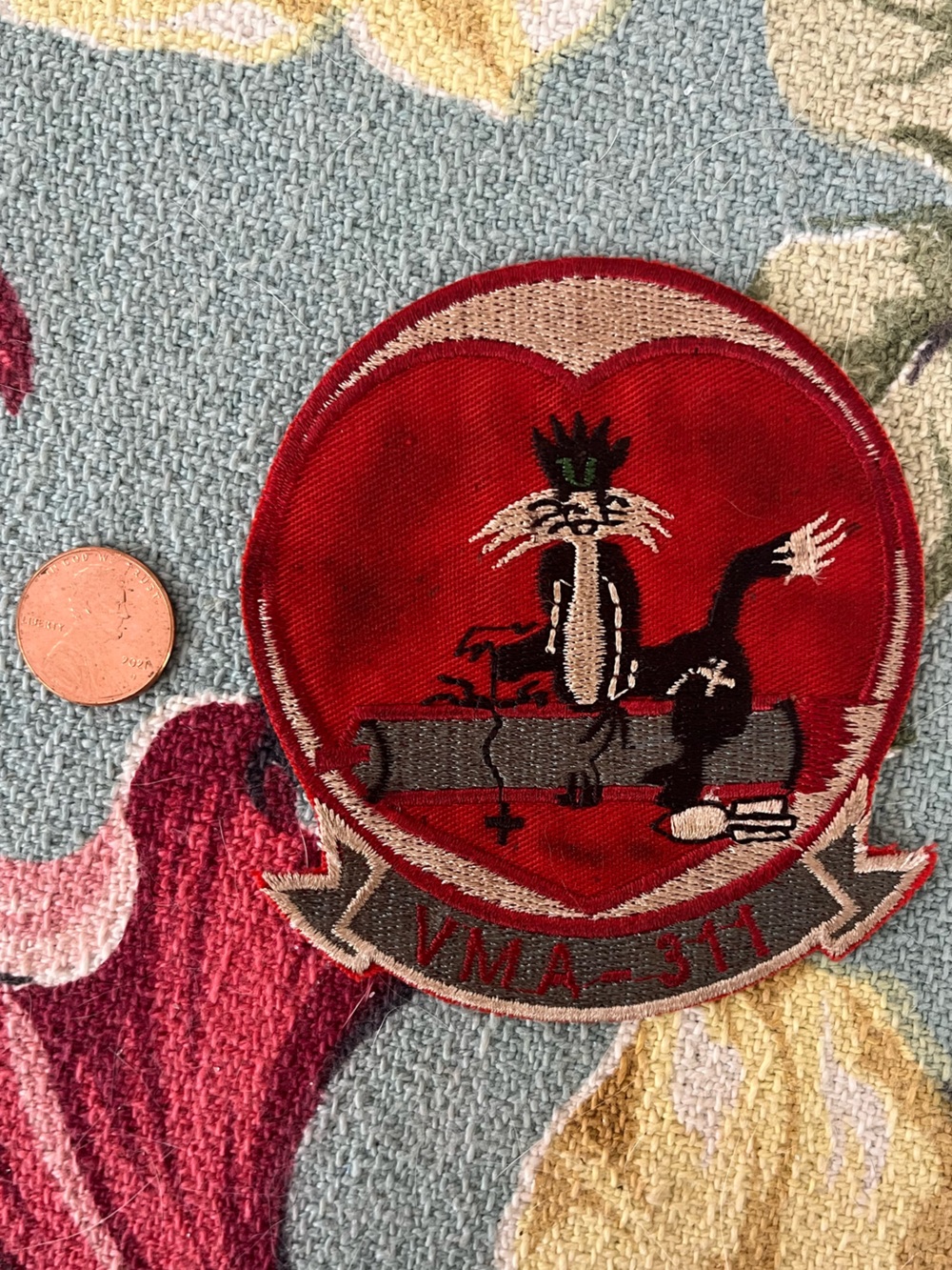 Vintage Vietnam War Patch USMC Marine Attack Squadron VMA-311 TOMCATS